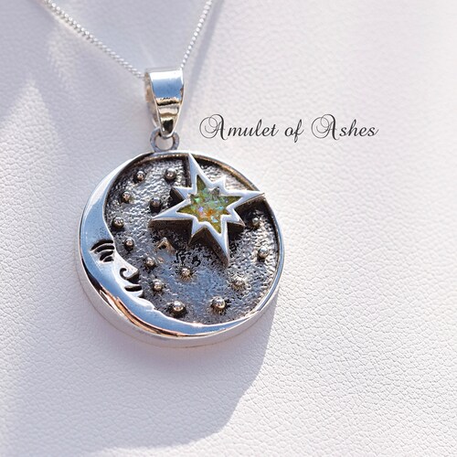 Cremation Ashes Jewelry Cremation Ashes Necklace Memorial Etsy