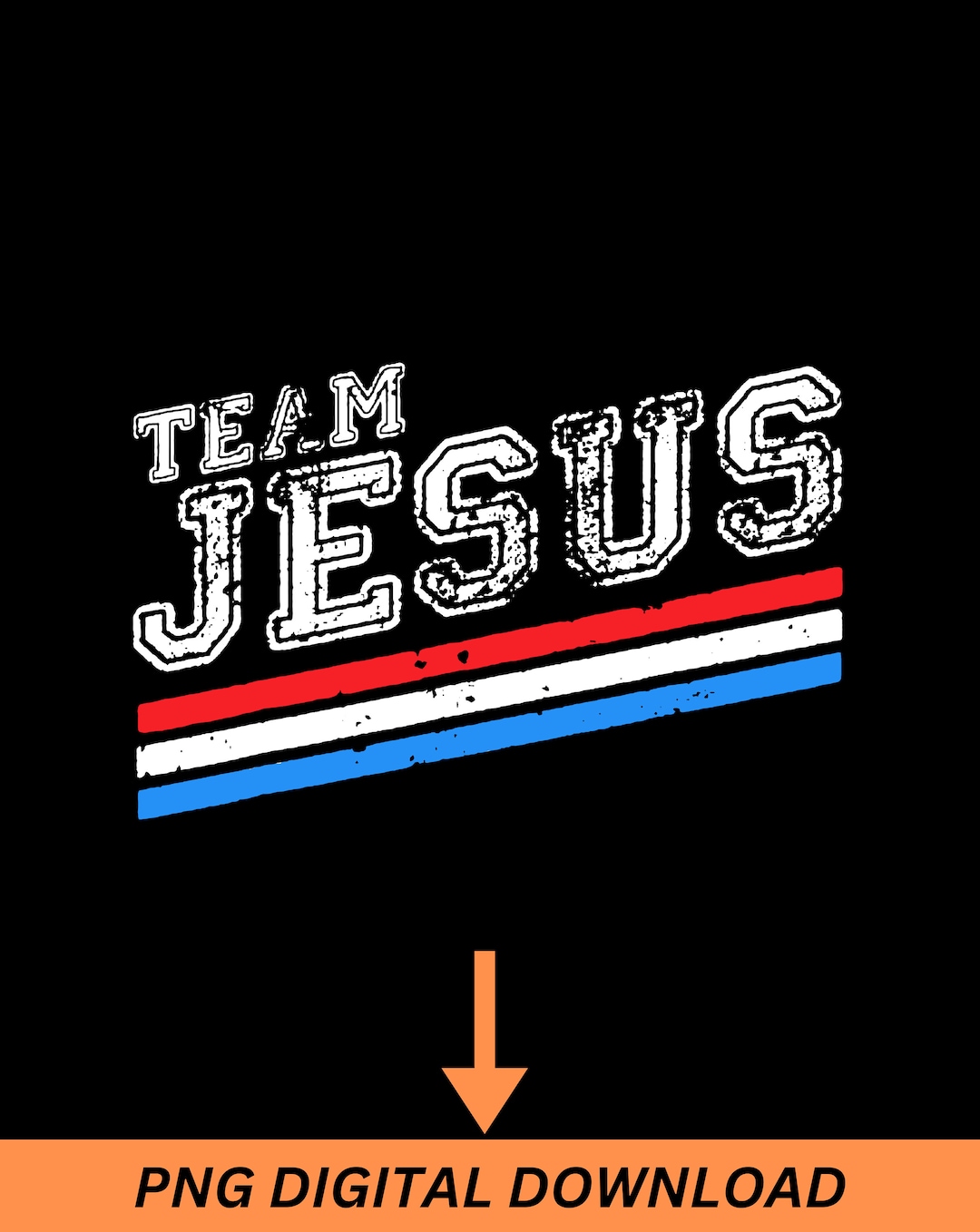 Team Jesus PNG, Vintage Christian Png Files Instant Download Print ...