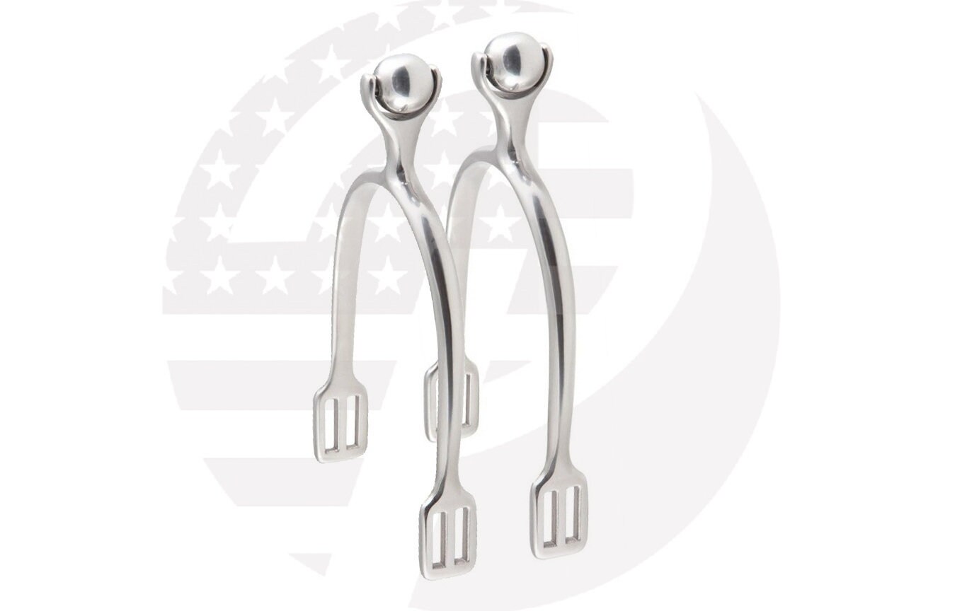 Horse Spurs Silver Dull Polish Horse Riding Spur Light Etsy