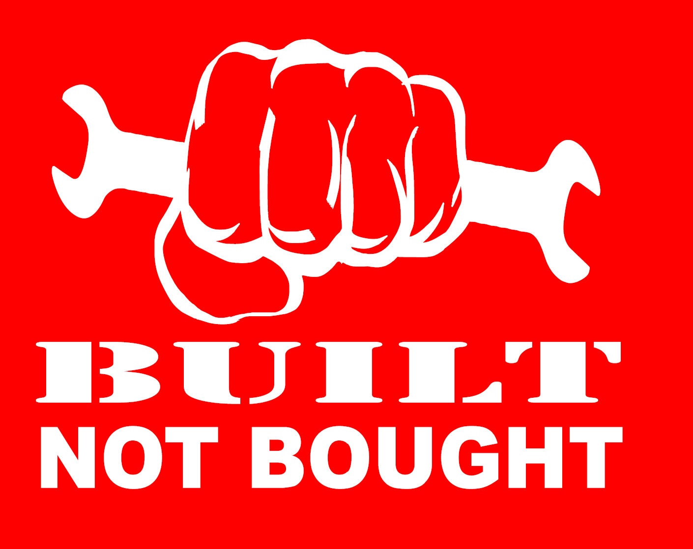 Built not Bought Vinyl Sticker Decal for Car Truck Window Etsy