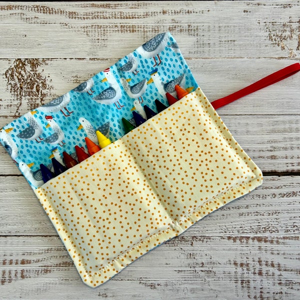 Fabric Crayon Organizer, Roll Travel Holder