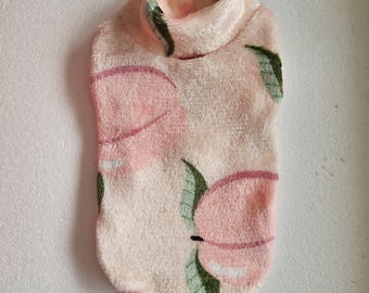 Bluza z kapturem Peach Fleece Chihuahua, ciepły płaszcz dla zwierząt, ubranka dla małych psów