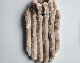 Jasnobrązowy, supermiękki sweterek dla chihuahua, zimowy płaszcz dla zwierząt