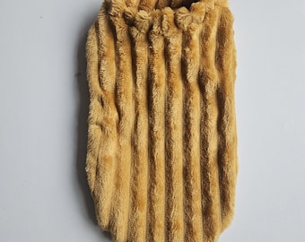 Żółty polarowy płaszcz dla chihuahua, ciepłe zimowe ubrania dla zwierząt, sweter dla małego psa