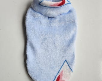 Jasnoniebieski polarowy płaszcz dla chihuahua, ciepłe ubranka dla małych psów, sweter dla zwierząt