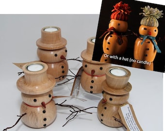 Snowman Candle T Light For Christmas - Large