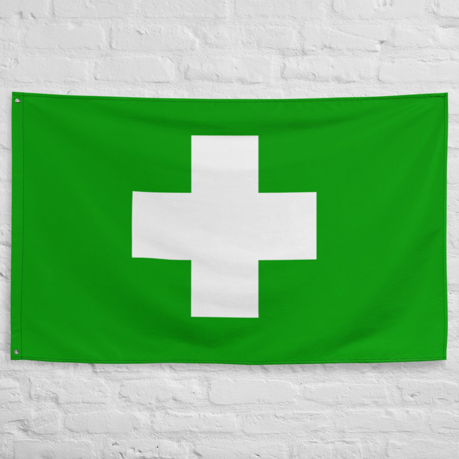 Dispensary Flag, Green Cross, Green Cross Flag, White and Green Cross Flag, Weed Flag, Pharmacy