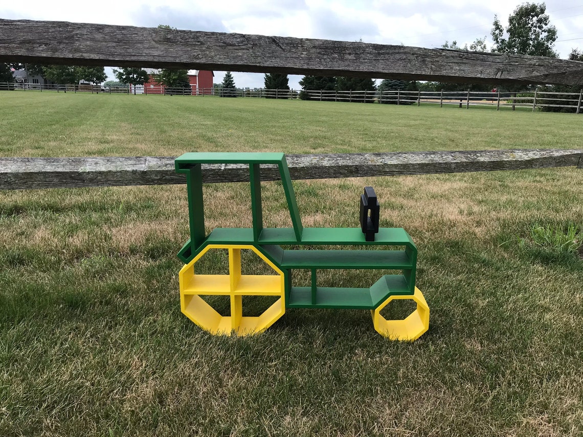 Tractor Wall Hanging Shelf Kids Room Decor Wall Shelf Etsy