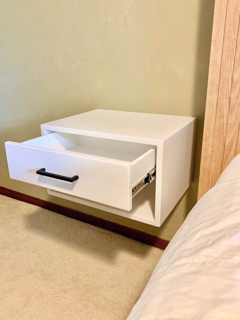 Large Floating Nightstand Bedside Table Etsy