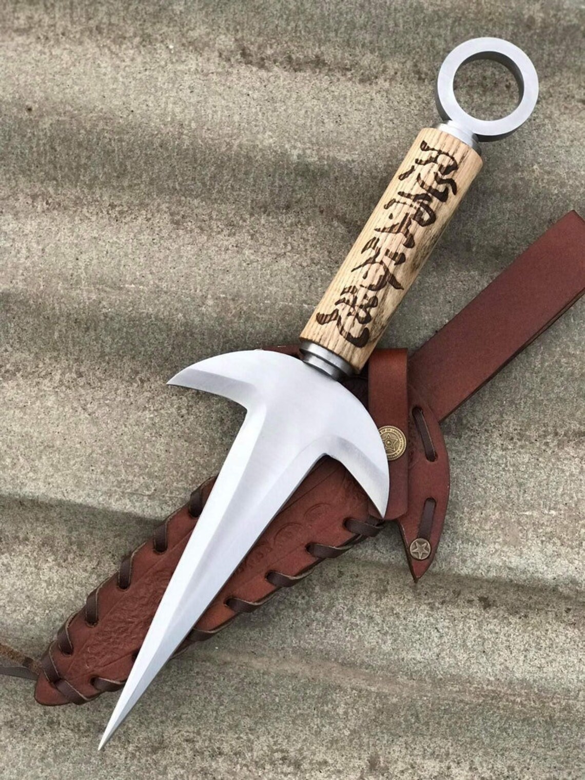 METAL KUNAI REPLICA Real Handmade Kunai Game Replica Knife Etsy