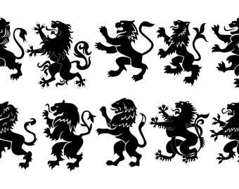 Free Free Lion Heraldry Svg 25 SVG PNG EPS DXF File