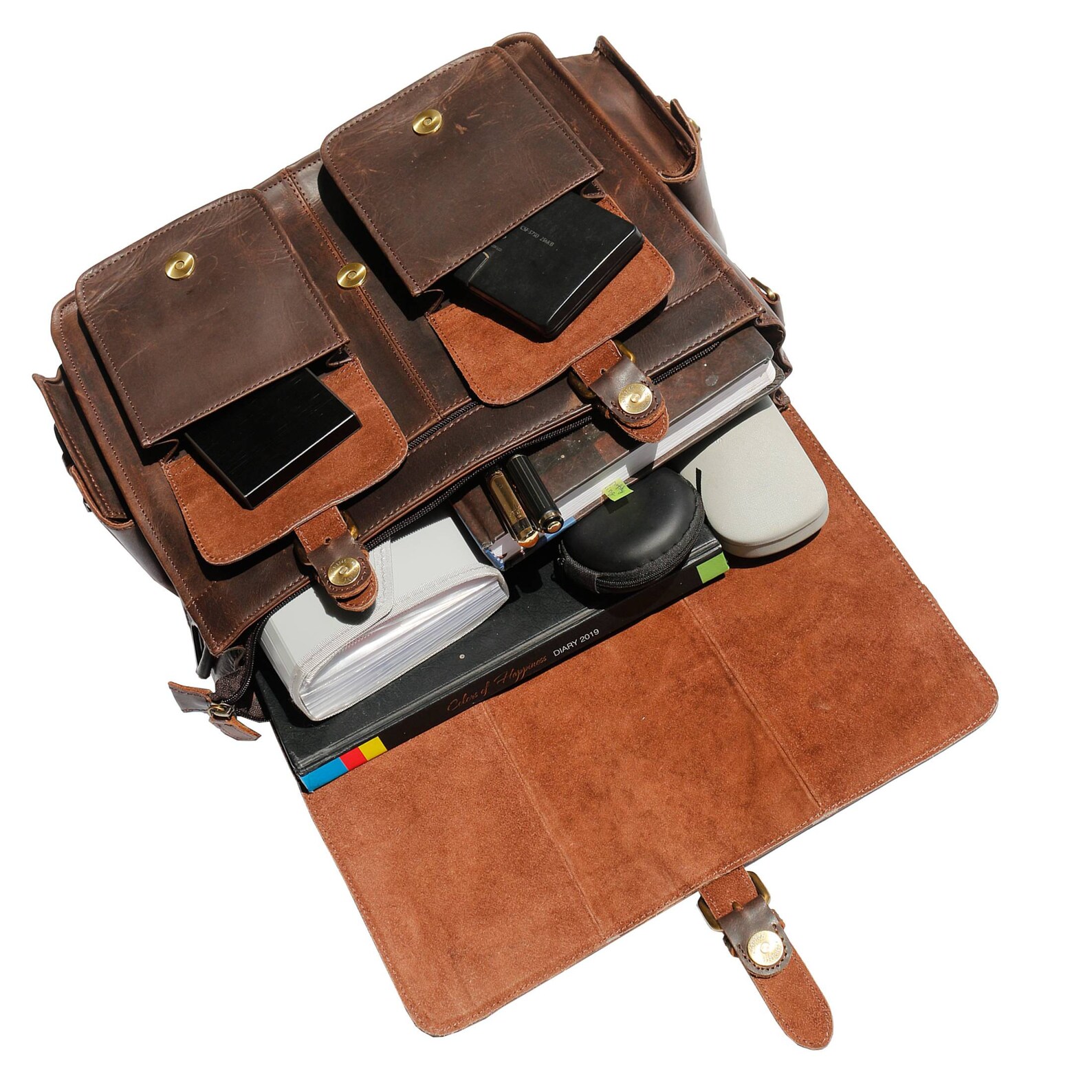 Leather Convertible Backpack Messenger Bag Leather Briefcase Etsy