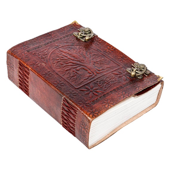 Handmade Small Paper Fabric Leather sketch-book notebook with decoration