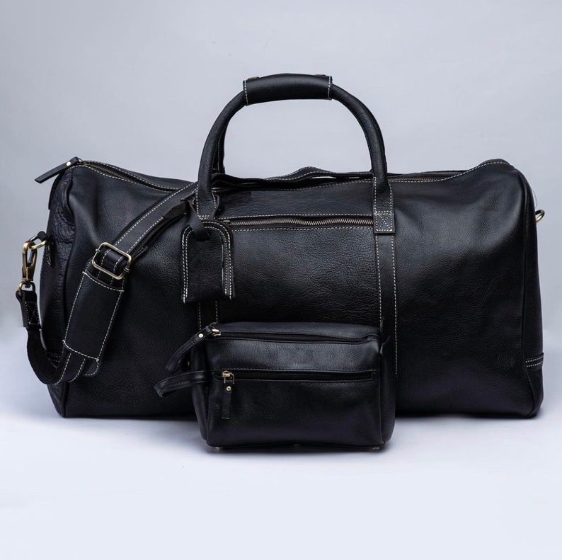 LIFETIME GUARANTEE Personalised Handmade Leather Duffle Bag Etsy