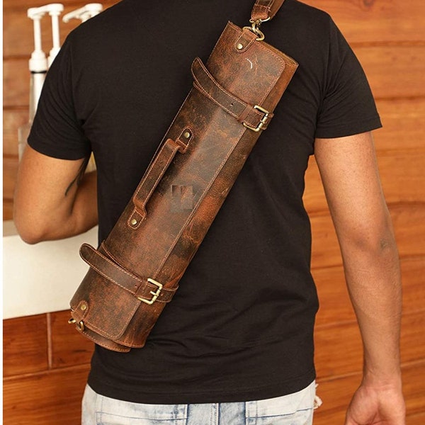 Leather Knife Roll Etsy