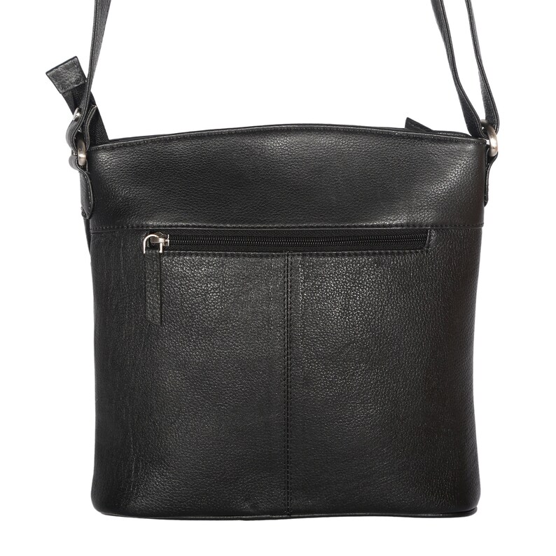 Black Leather Crossbody Bag Black Leather Crossbody Purse Etsy