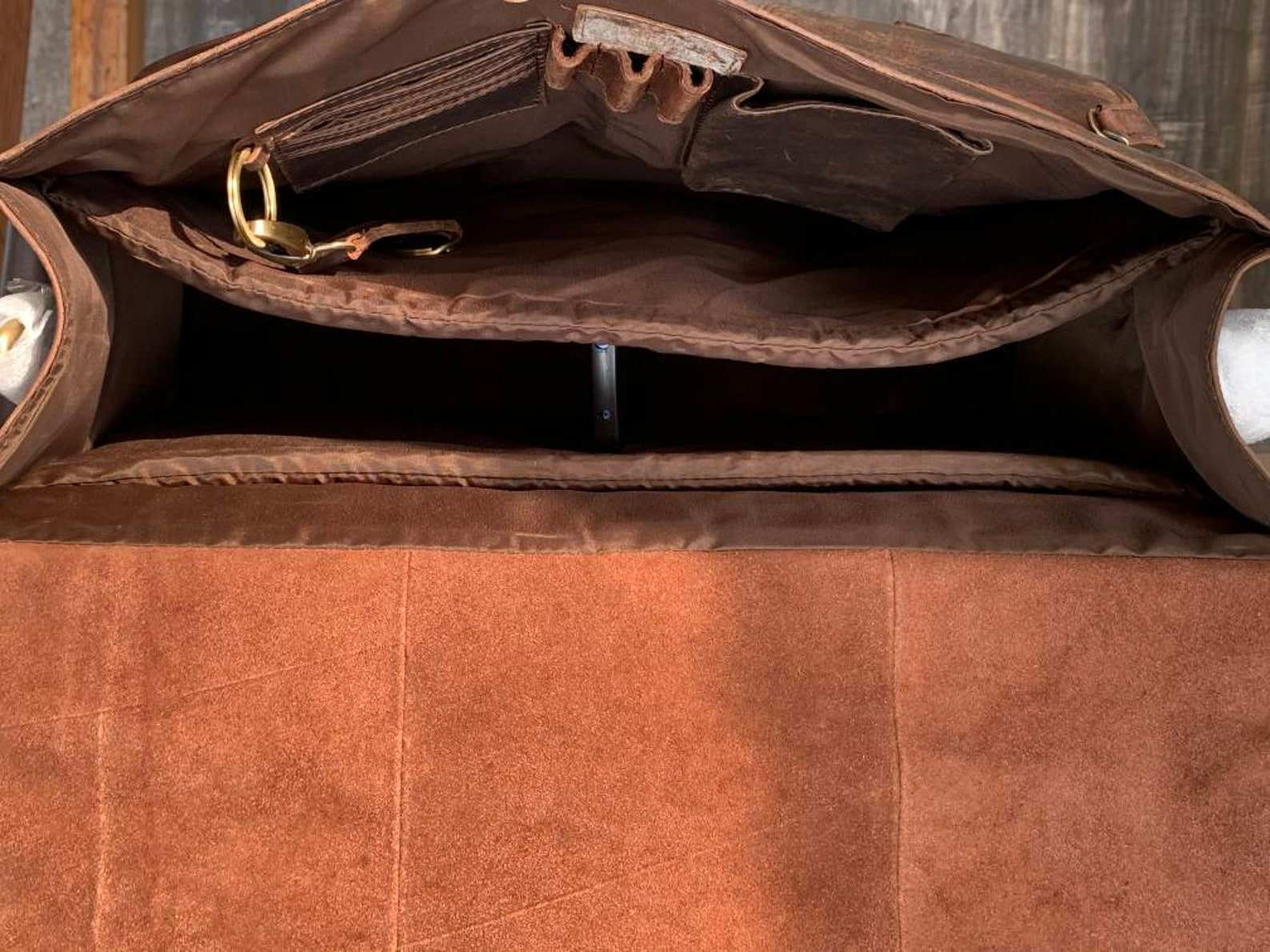 Leather Convertible Backpack Messenger Bag Leather Briefcase Etsy