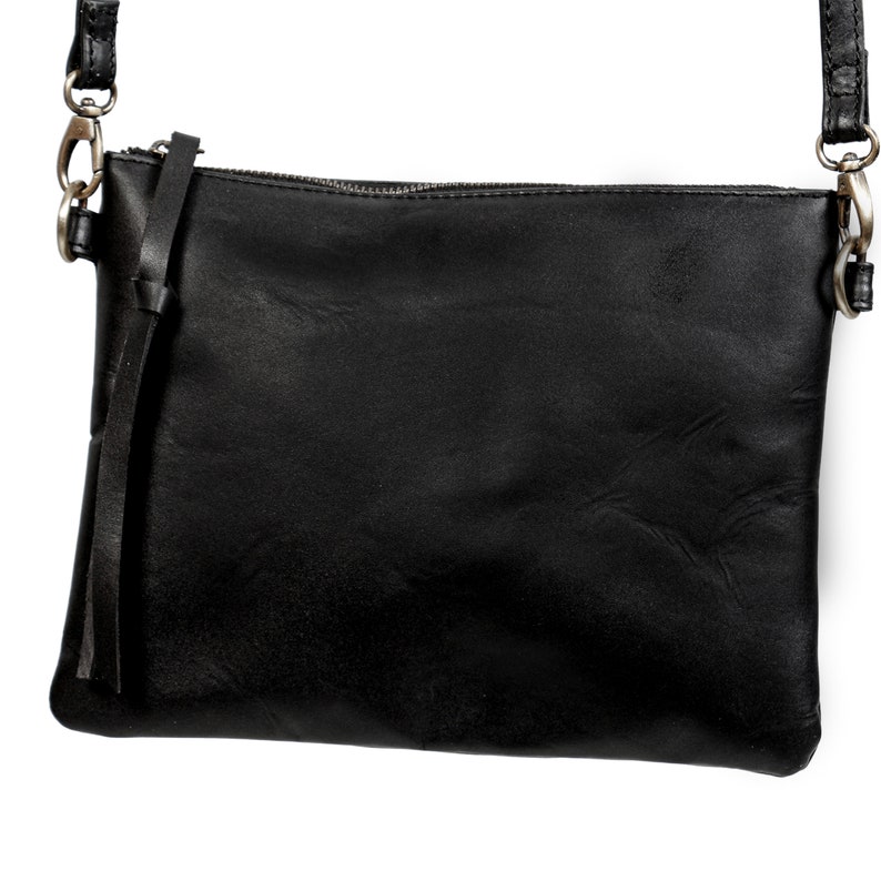 Small Leather Crossbody Bag Minimalist Leather Purse Clutch - Etsy