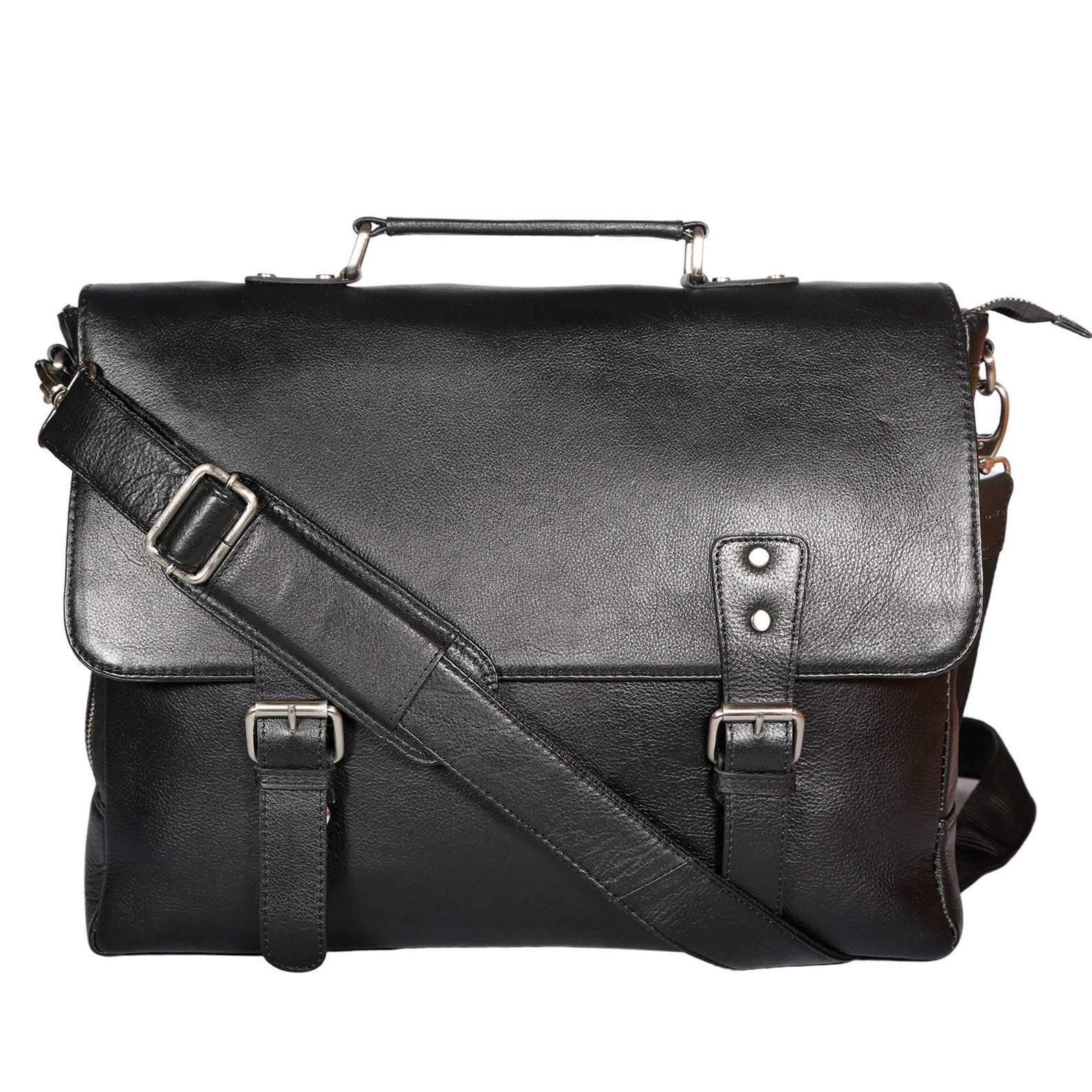 Leather Messenger Bag Handmade Shoulder Laptop Bag Full | Etsy