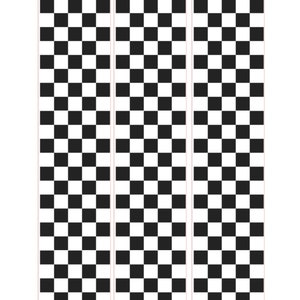 Checkered Flag Strips -Pre-Cut Edible Image Toppers for cakes