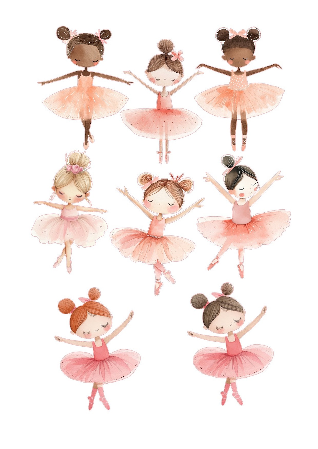 Ballerina Cake Scene, Edible Ballerina Toppers, Precut Edible Cake — free download