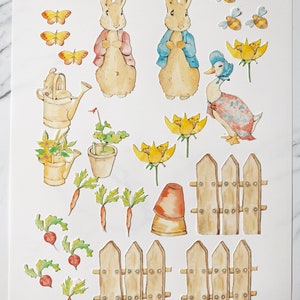 Cake Scene Pre-Cut Peter Rabbit Edible Image Toppers