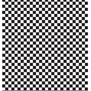 Peut inclure: Un motif à carreaux noir et blanc. Le motif est composé de carrés, avec des carrés noirs et blancs alternés.