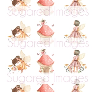 Fairy Garden Edible Image Icing/Frosting  Toppers