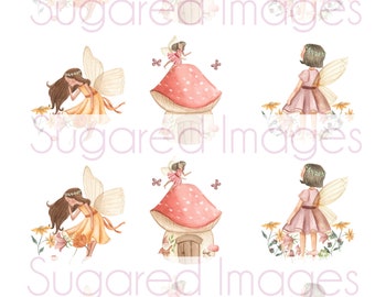 Fairy Garden Edible Image Icing/Frosting  Toppers