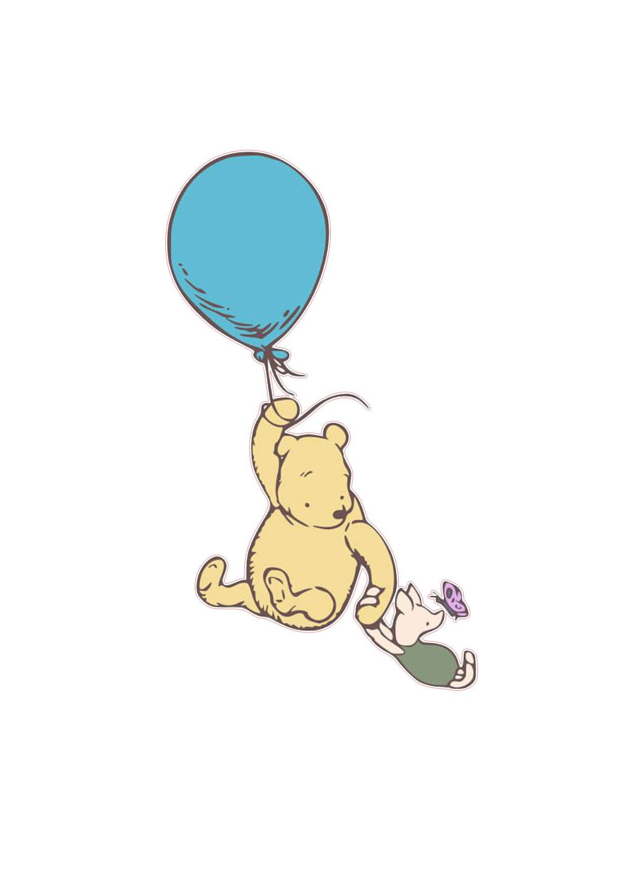 Pooh & Piglet Pre-Cut Edible Image for Cakes