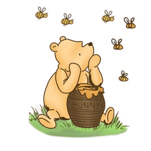 Winnie the Pooh Honey Pot Favor With Bees 
