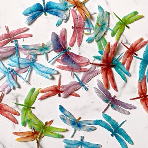 Pack of 28 wafer die cut Dragonflies