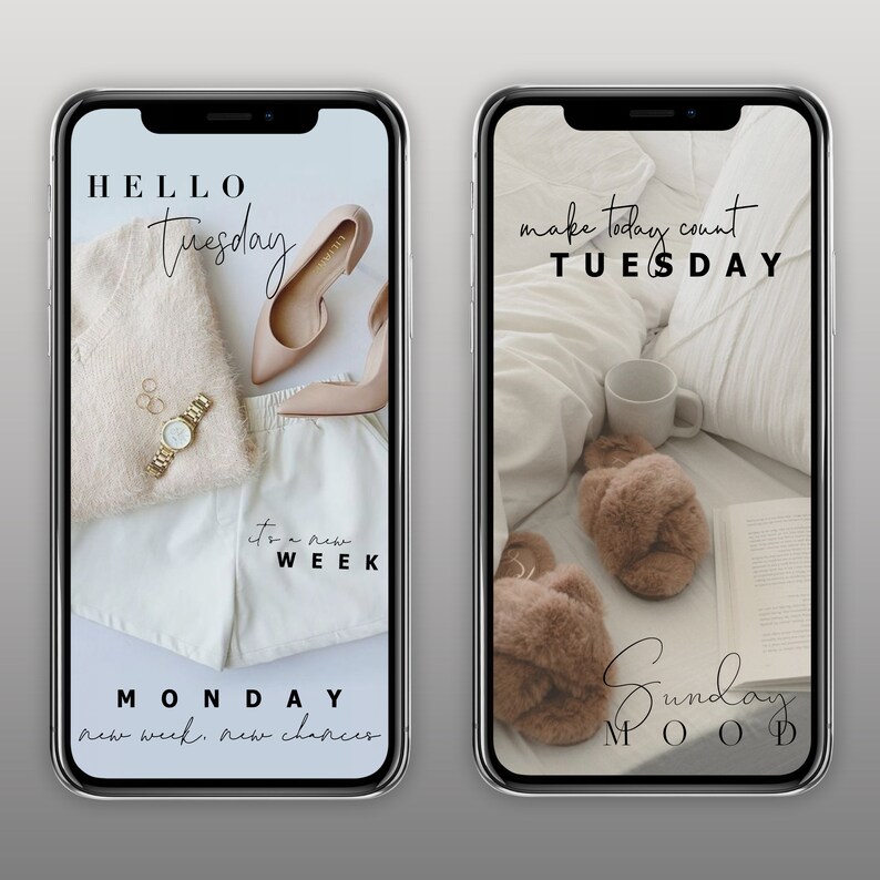 40 Instagram Story Stickers Weekdays, Instagram Week Stickers