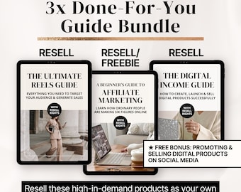 DFY Guide Bundle: Reels, Affiliate Marketing, Digital Income (PLR/MRR)