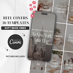 Instagram Reel Covers | Instagram Reel Cover Templates | Canva Reel Cover Templates