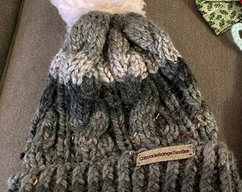 COMMISSION: Chunky Cable Knit Hat