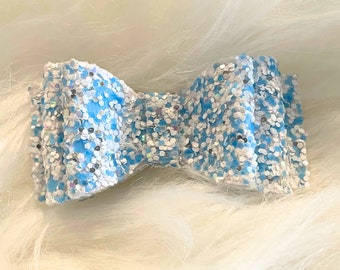 puppy glitter hairbows gifts for pets hair clip for dog lovers furbaby barrette dog moms gift for mothers day dog accessories yorkie maltese