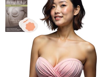 Bringitup siliconen plakbeha: onzichtbare strapless lift - cupmaten A/B en C/D
