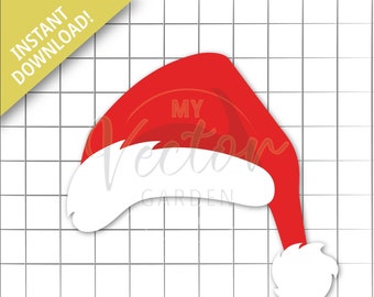Santa Hat SVG: Christmas Clipart for Cricut (Digital Download)