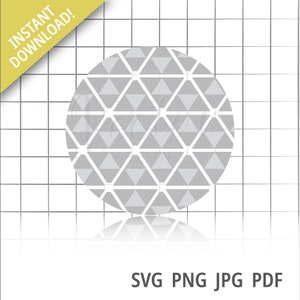 Mirror Ball SVG: Geometric Disco Party Clipart (Digital Download)