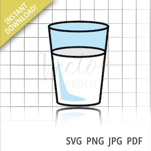 Verre de lait svg, tasse de lait jpg lait et biscuits png Santa Tray Design Breakfast Foods svg Cow’s Milk fichier Drinking Glass vector Cup pdf