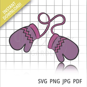 Mittens Svg, Invierno Svg Digital Cut Archivo Snow Svg Guantes Svg Vacaciones Clipart Manos Frías Corazones Cálidos Svg Navidad Svg Hace frío fuera de Svg