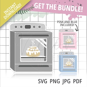 Bun In The Oven Svg, Pregnancy announcement Svg We're Expecting Svg Baby Announcement Svg Oven Svg Kitchen Clipart Baking Svg Mom's Kitchen