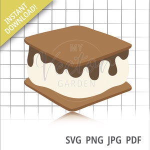 S’more Svg, Camping Desserts Jpg Campfire Clip Art Torréfaction Guimauve Graham Cracker svg Sweet Treats Files Camping Theme Party
