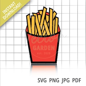 Frites Svg, Fast Food Art Greasy Spoon Food Freedom Fries Restaurant bestanden fast food thema partij rode bak container jpg Gebakken Aardappelen