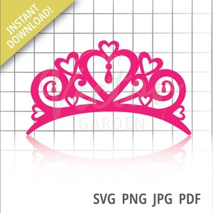 Tiara Svg, Princess Crown Png Queen Crown Clipart Verjaardag Queen Princess Svg Quinceanera Crown Svg Royalty Svg Royal Crown Svg Kids Crown