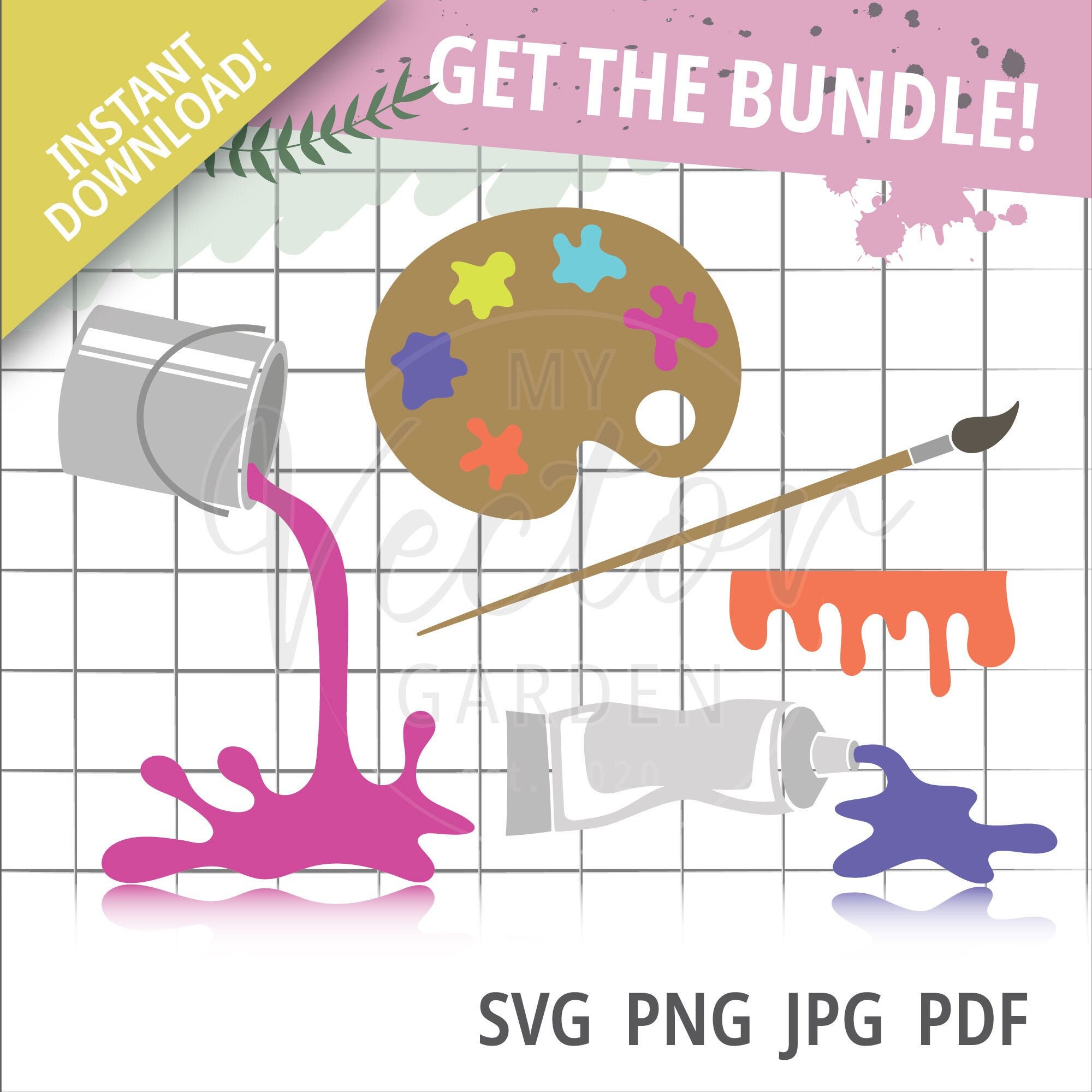 Paint Pallet Pallette SVG PNG JPG Clip Graphic by kaybeesvgs · Creative  Fabrica