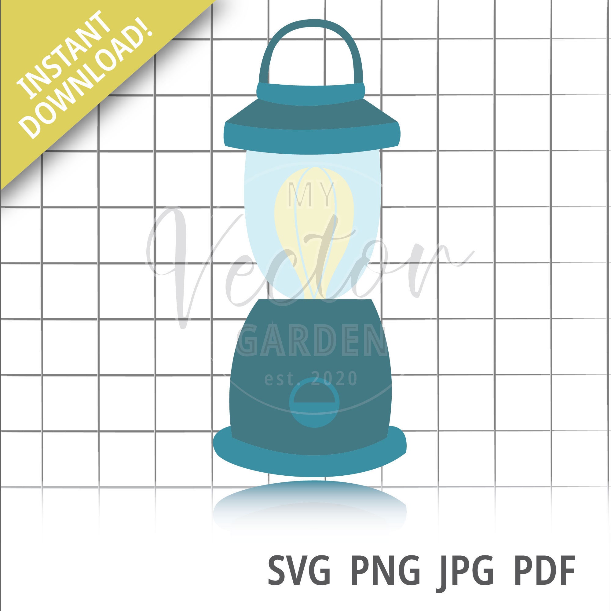 Camping Lantern Svg Camping Svg File for Cricut Silhouette Etsy