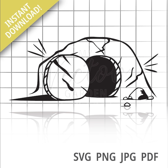 Jesus’ Tomb Svg He is Risen Png Empty Grave Pdf He Lives | Etsy Canada