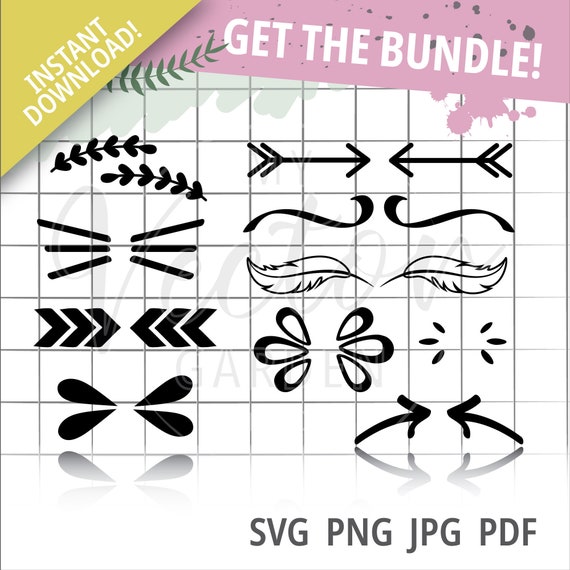 Swirl SVG / Flourish SVG / Swoosh SVG / Stroke Svg / Ornaments Svg /  Decorative Svg / Clipart / Silhouette / Cut file / Cricut